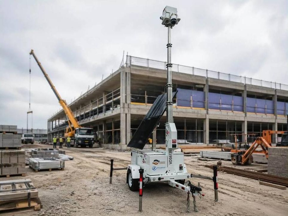 MTC Group mobile surveillance unit on a construction site